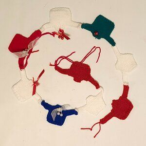 FESTIVE Christmas Knit Sweater Garland 52" LONG